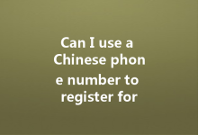 Can I use a Chinese phone number to register for WA web?-Wa Web