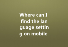 Where can I find the language setting on mobile WA web?-Wa Web
