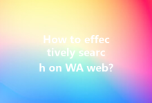 How to effectively search on WA web?-Wa Web