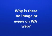 Why is there no image preview on WA web?-Wa Web