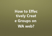How to Effectively Create Groups on WA web?-Wa Web