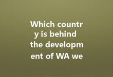Which country is behind the development of WA web?-Wa Web