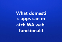 What domestic apps can match WA web functionality?-Wa Web
