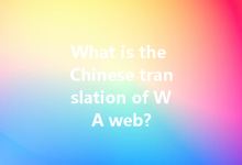 What is the Chinese translation of WA web?-Wa Web