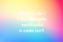 What to do if the WA web verification code isn't arriving?-Wa Web