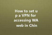 How to set up a VPN for accessing WA web in China?-Wa Web