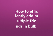 How to efficiently add multiple friends in bulk on WA web?-Wa Web