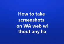 How to take screenshots on WA web without any hassle?-Wa Web