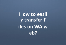 How to easily transfer files on WA web?-Wa Web