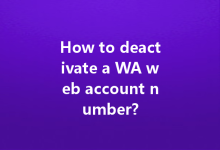How to deactivate a WA web account number?-Wa Web