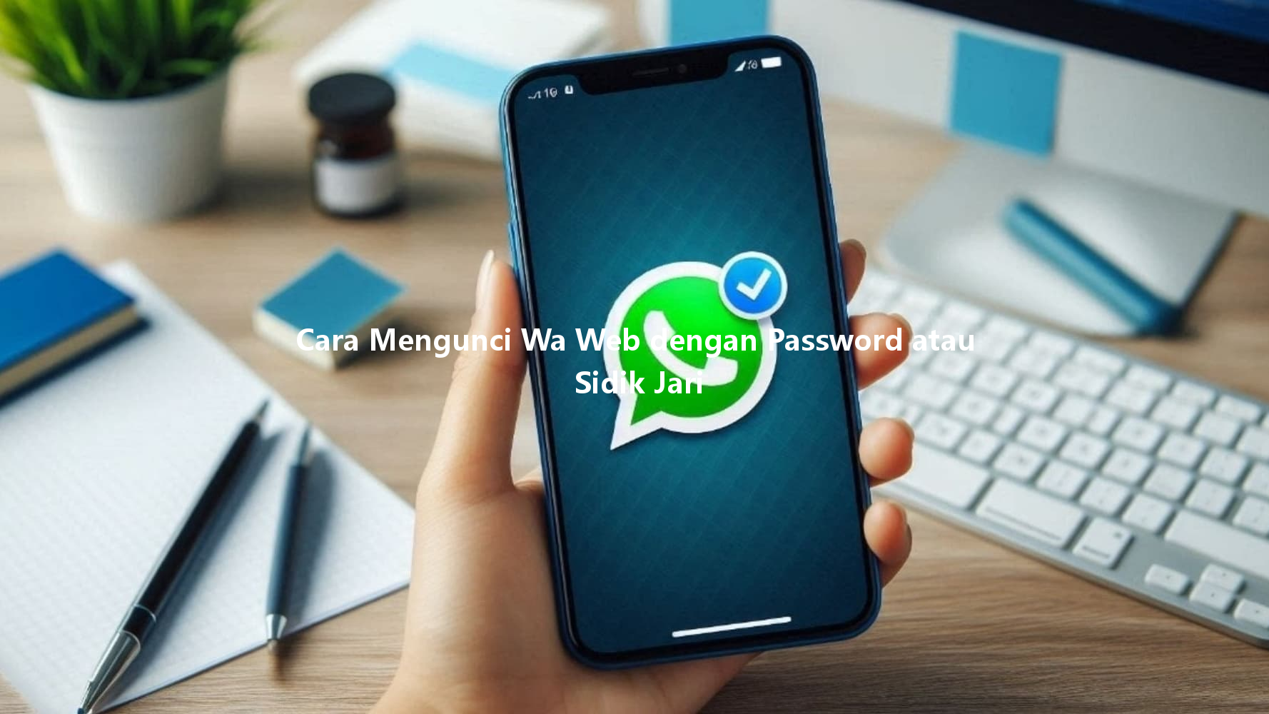 Cara Mengunci Wa Web dengan Password atau Sidik Jari 一